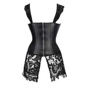 Leather Corset Waist Trainer Corset Party Sexy Intimates Gothic Corselet Body Shaper Bustier