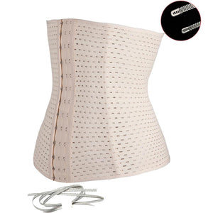 Waist Trainer Slimming Corset Hot Body Shaper - in Black or Apricot