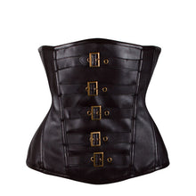 Body Shaper Waist Trainer Corset Leather Bustier Gothic Burlesque Slimming Body Shaper Bustier
