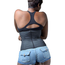 Women Plus Size 100% Latex Waist Trainer Body Shaper Corsets With Zipper Hot Shapers Cincher Corset Slimming Belt Black S-6XL