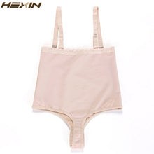 HEXIN Women Shapewear High Waist Tummy Control Body Shaper Adjustable Straps Underwear Thong Lingerie Slimming Bodysuit