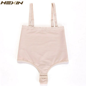 HEXIN Women Shapewear High Waist Tummy Control Body Shaper Adjustable Straps Underwear Thong Lingerie Slimming Bodysuit