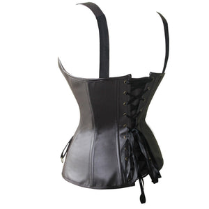 Body Shaper Waist Trainer Corset Leather Gothic Style Sexy Slimming Shapewear Lingerie Corset Bustier